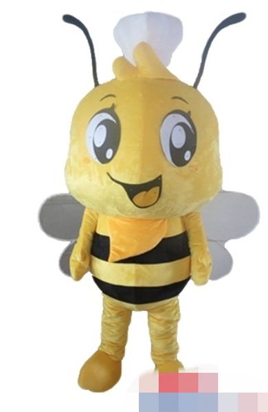 

custom yellow bee mascot costume character costume size free, Red;yellow