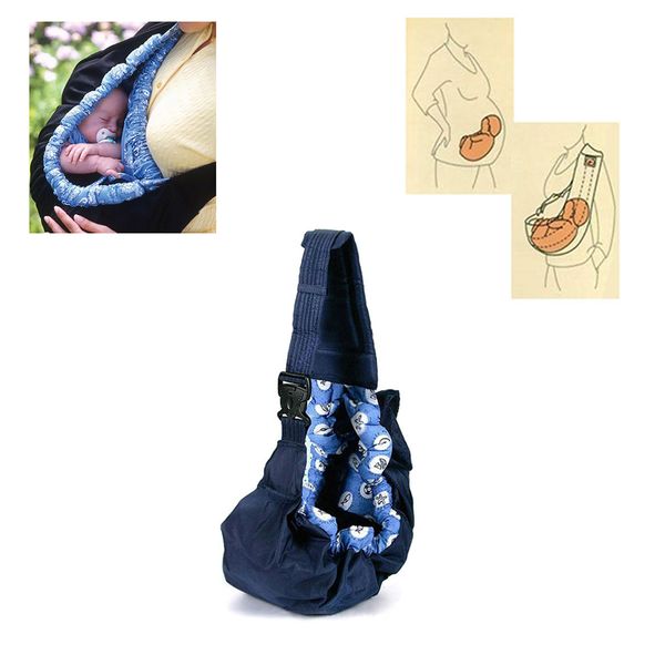 

newborn infant baby carrier child sling carrier wrap swaddling kids nursing pouch front carry t/c cloth