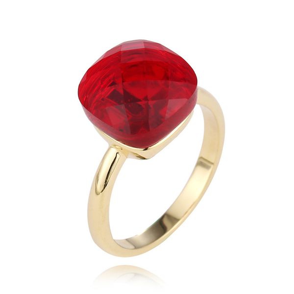 

[ddisplay]fashion noble red zircon gold ring high-end posh lady exquisite rings jewelry girlfriend alloy hand accessories size 6-9, Silver