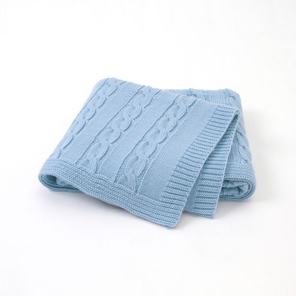 

blankets & swaddling ins nordic knitted blanket borns boys girls baby infant swaddle kids quilt stroller cover office summer nap