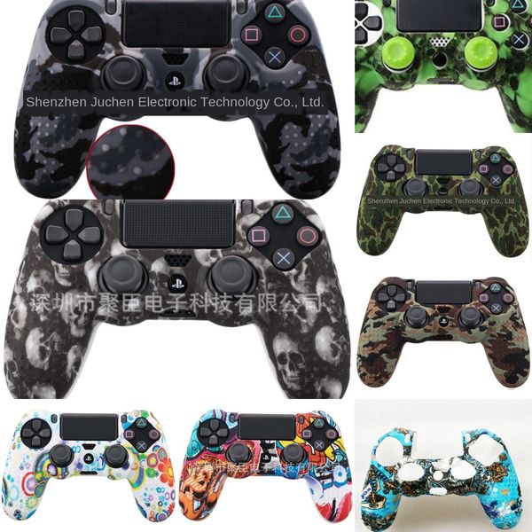 

0tbb0 силиконовые gamepad кожи защитная крышка ручка чехол + 2 контроллер kit для ps4 caps