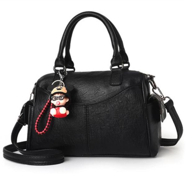 

2020 new european and american trend ladies shoulder bag fashion handbag large capacity soft leather casual wild shoulder shoulder bag tide