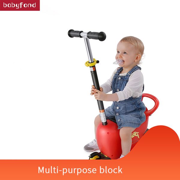 

baby walkers pouch children's tricycle folding multi-purpose cart pedal flash slide car 3-5 years old
