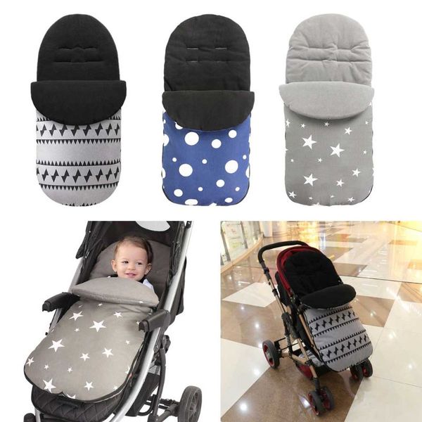 

windproof baby sleeping bag winter warm footmuff infant stroller cushion