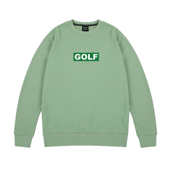 

golf wang texture sweatshirts hoodies men women combed cotton letter print long sleeve round neck, Black