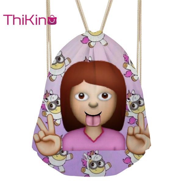 

thikin cartoon princess rolling backpack for teenager kids casual sack mini toddler softback girls beach mochila drawstring bag