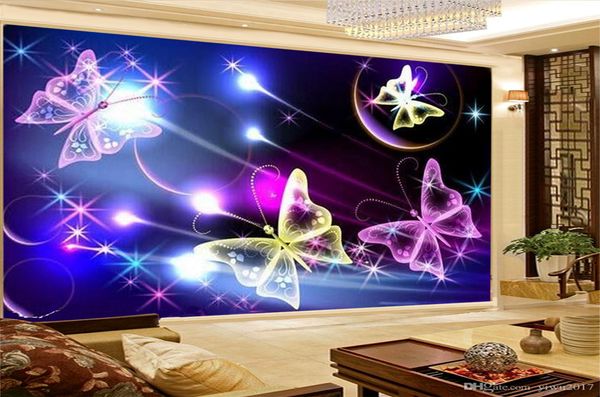 

3d обои фрески четыре красивые бабочки цифровая печать hd декоративные обои красивые обои