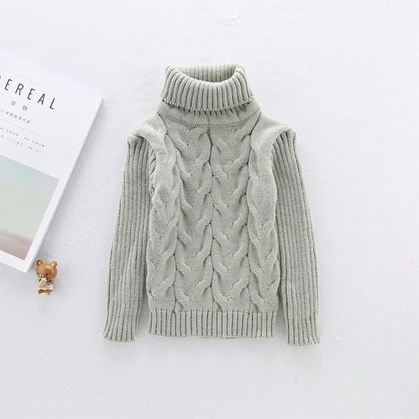 

solid sweaters boys girls shirts daddy chen baby sweater turtleneck soft warm sueter infantil knitted bottoming collar t-shirt, Blue