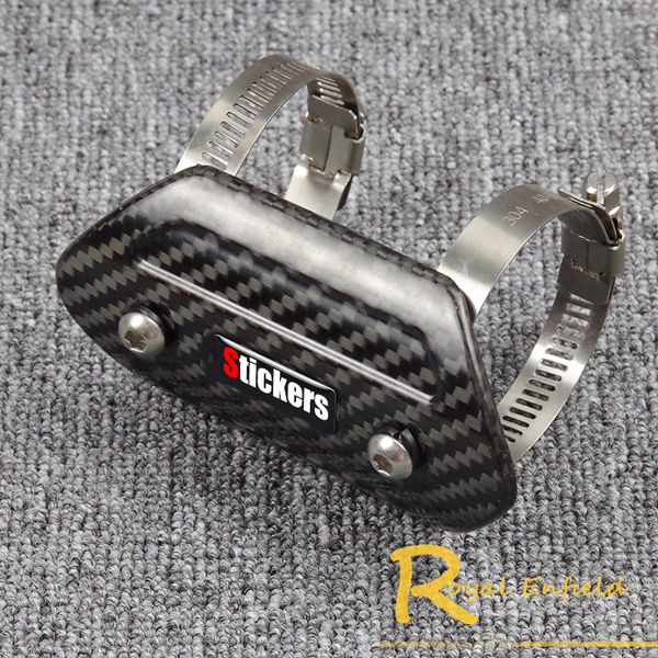 

motorcycle exhaust muffler cover carbon fiber color protector heat shield cover guard tmax530 cb400 for akrapovic