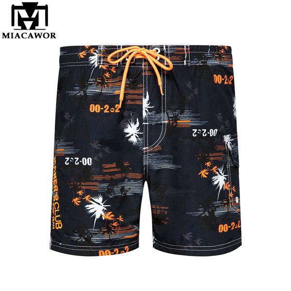 

miacawor new 2020 summer beach shorts quick dry гавайские мужские шорты бегуны повседневная бермуды masculina мужская одежда k844, White;black