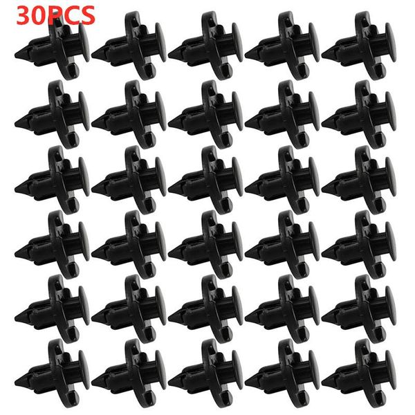 

30 pcs 8mm retainer fastener plastic rivets car auto vehicle car bumper clips fastener bumper fender push clips for