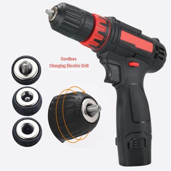 

12v home mini power driver cordless drill rechargeable electric screwdriver wireless power driver dc lithium-ion battery