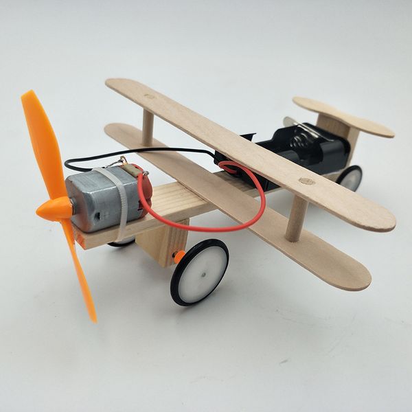 fai una piccola invenzione scooter elettrico fai-da-te attrezzature per aeromobili esperimento scientifico giocattoli popolare modello scientifico dipartimento