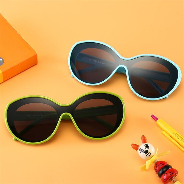 

fashion polarized sunglasses uv400 lens vintage sun glasses lightweight eyeglasses oculos de sol retro eyewear for boys girls, Blue