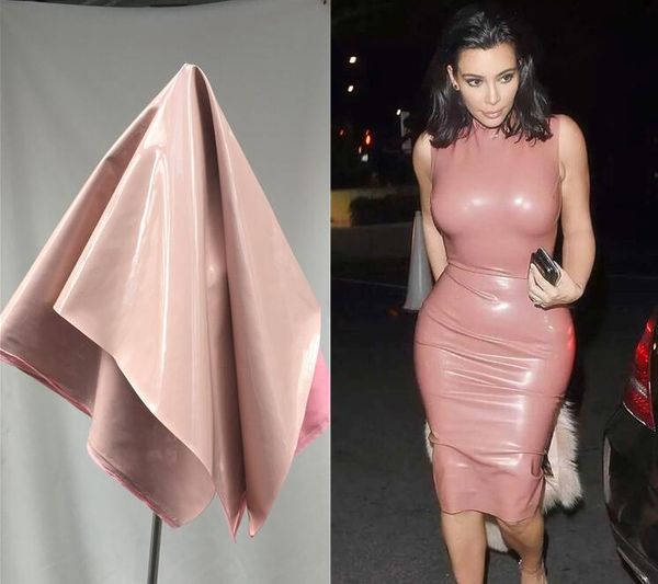 

bright pink micro-elastic rigid mirror pu leather patchwork fabric african dress handbag gloves diy dance garment textiles fabric a519, Black;white