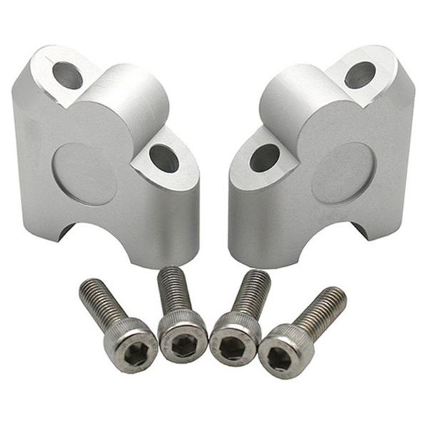 

motorcycle cnc aluminum handlebar riser clamp mount taper 2pcs 22mm for yamaha