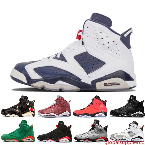 

2019 bred vi 6 6s mens basketball shoes infrared 23 3m reflective bugs bunny tinker black cat men sports sneakers designer trainers trainers