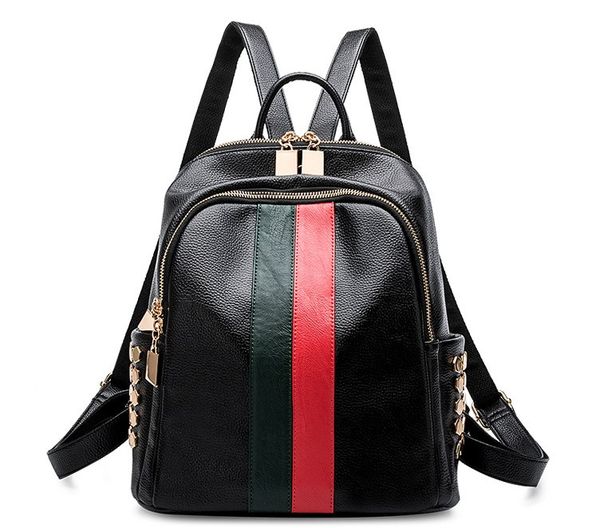 

fashion women's pu leather backpack large-capacity pu leather backpacks for teenage girls female school shoulder bag men backpack