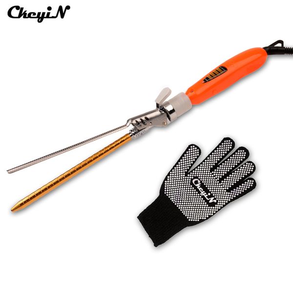 

ckeyin fashion 9mm deep curly hair styler curls ceramic curling iron wave machine pro spiral hair curler rollers curling wand 30