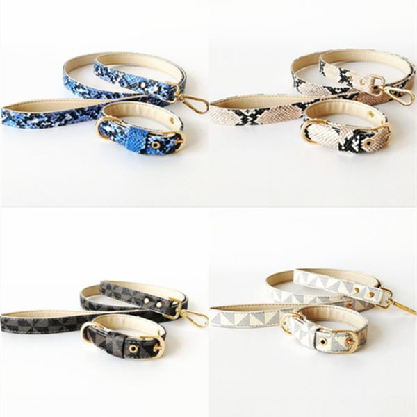 

wholesale dog collars & leashes leather snake skin adjustable necklet hallowmas spoof pet supplies dog seat belt leash dog gift in box 0113