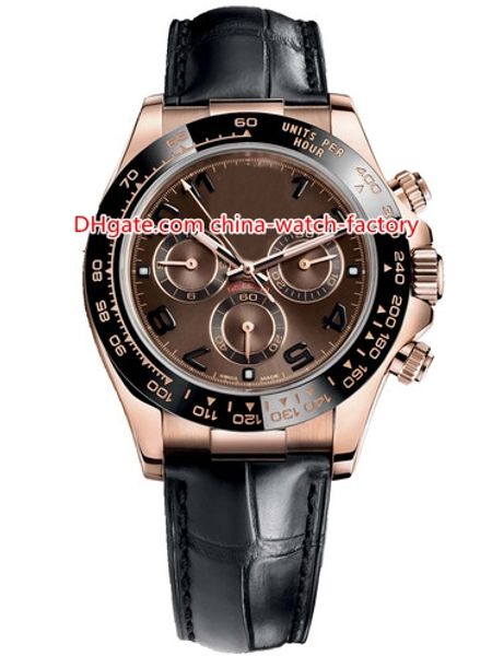

10 tyle top elling watch 40mm co mograph 116509 116518 116519 no chronograph leather band mechanical automatic men watche