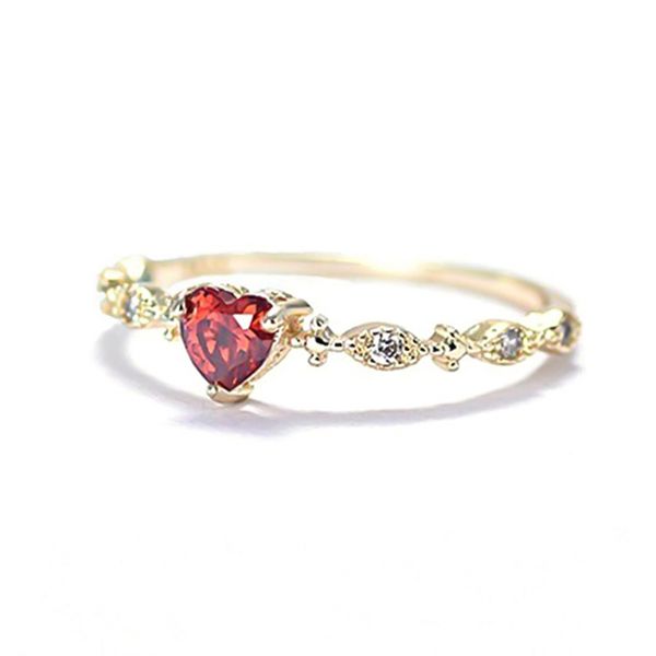 

new rose plated gold rings for women crystal jewelry fashion silver plated ring female wedding promise rings for ladies gifts, Golden;silver