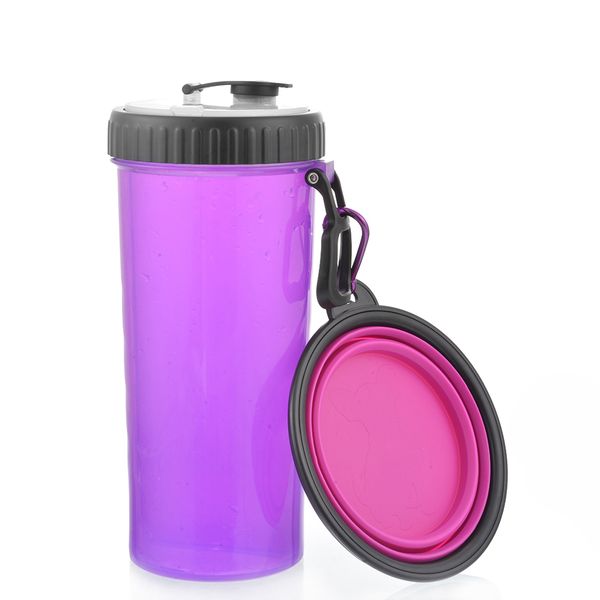 

складная собака boowl воды резиновых бутылок котик щенок feeder портативный тур корм ​​для собак контейнер pet принадлежность