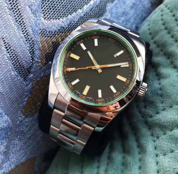 

items maker asia 2813 movement 40mm 116400 116400gv-72400 sapphire 316 steel mechanical automatic mens watch watches, Slivery;brown
