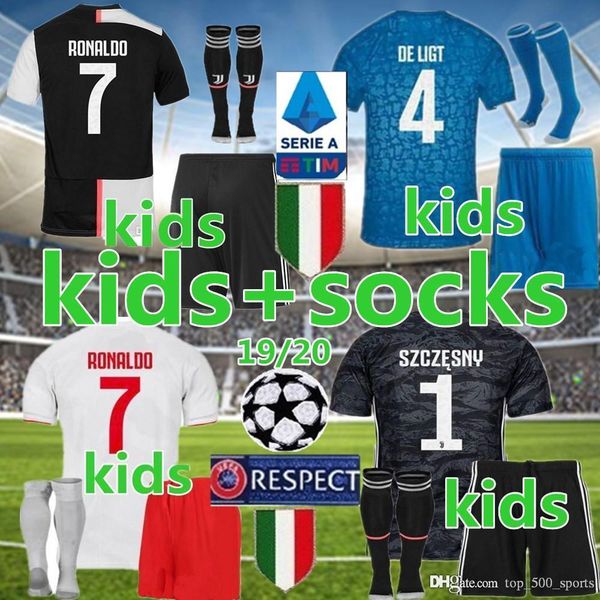 

ronaldojersey juventussoccer jersey men kids kit 2020 juvekids home away 3red away de ligtjersey dybalajersey buffonjersey, Blue;black