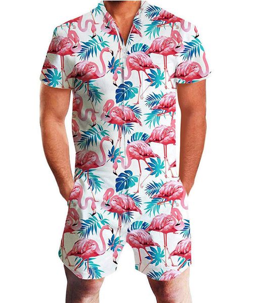 

mens designer tracksuits summer print short sleeve mens tracksuits fashiontracksuits beach overalls slim fit mens summer clothing, Gray