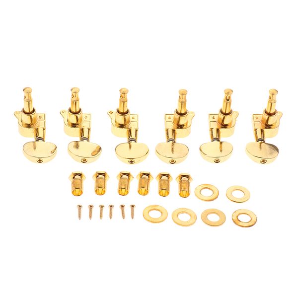 

6x alloy electric guitar tuning pegs string tuner 3r3l for replacement parts