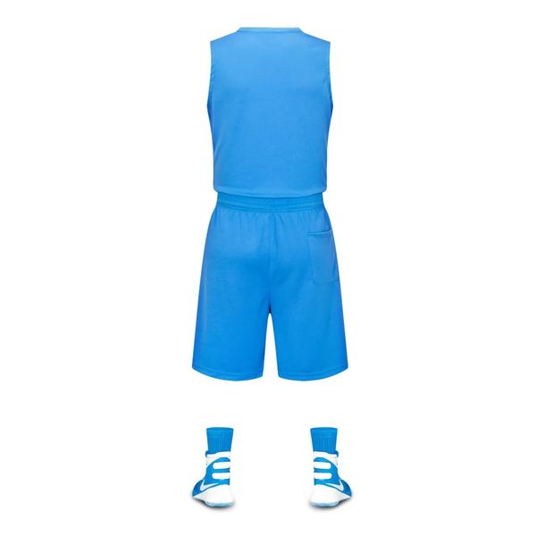 

discount men training basketball sets with shorts uniforms reversible basketball jerseys for that home and away look kits sports a9-38, Blue;black