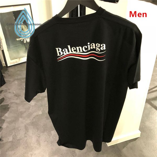 

19 new t hirt hort tee leeve breathable men and women fa hion rainbow logo outdoor men 039 lei ure t hirt 8g 13 balenciaga, White;black