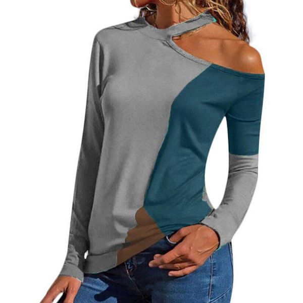 

2019 new ladies women's patchwork fashion holiday irregular shirts vacation tee slim fit blouse, White