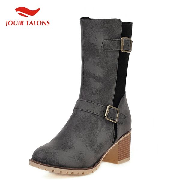 

big size 43 winter snow boots women shoes warm plush shoes woman women mid-calf boots 2019, Black