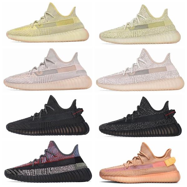 

e05 2020 kanye west earth desert cinder zyon linen tail light flax gid black state reflective yecheil men women running shoes