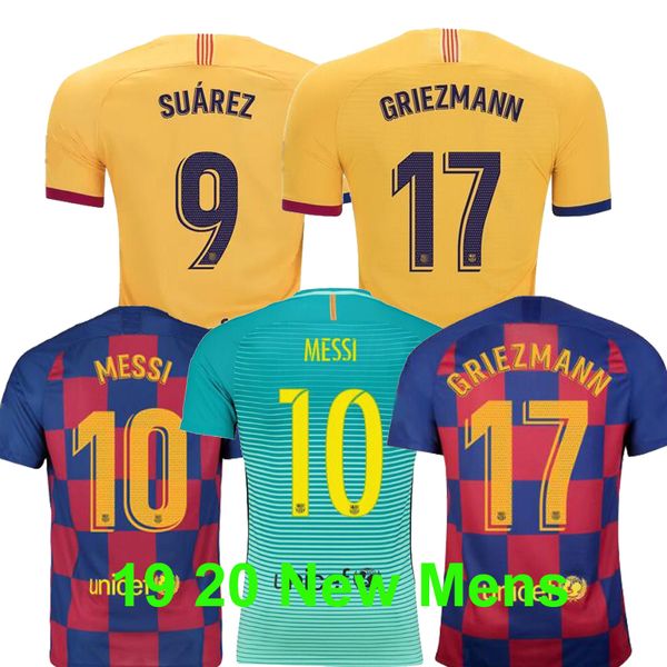 

2019 2020 fc barcelona maillot de foot me i uarez occer jer ey de jong football kit 19 20 arthur griezmann cami a cami eta de futbol, Black;yellow