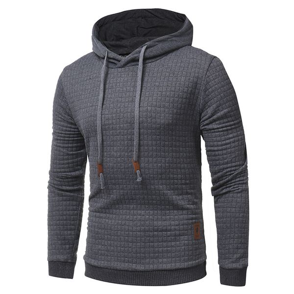 

spring autumn men's hoodies slim fit hooded sweatshirts mens coats casual streetwear sweatshirts male solid color cotton hx224, Black