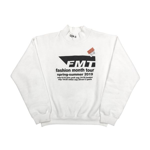 

look 3 pullover sweater fashion week limited men and women all-match turtleneck pullover men and women couple ins top, Red