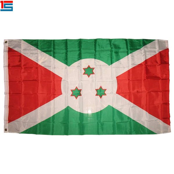 

digital printing burundi flag 90 x 150 cm polyester national country flag banner with two grommets