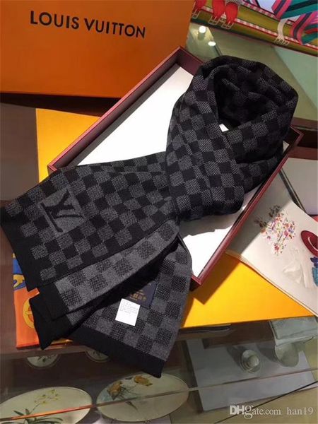 

модная осень и зима бренд шерстяной шарф мужской шарф мужской моды полосой шарф трикотажный мягкий кашемир, Blue;gray