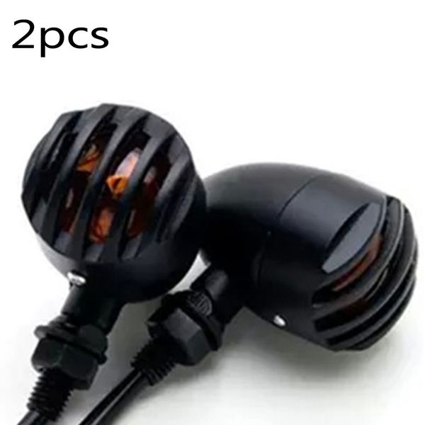 

new and motorcycle led headlights bulb turn signal lamps indicators metal gold