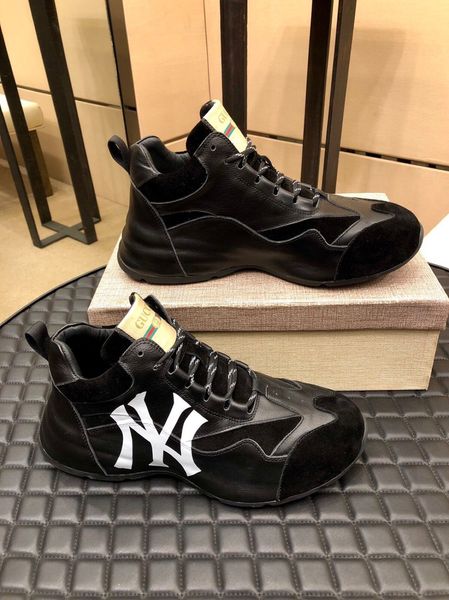 

fast delivery new style high-end luxury men casual sports basketball shoes triple fashion men's brand men's shoes outdoor jogging, Black