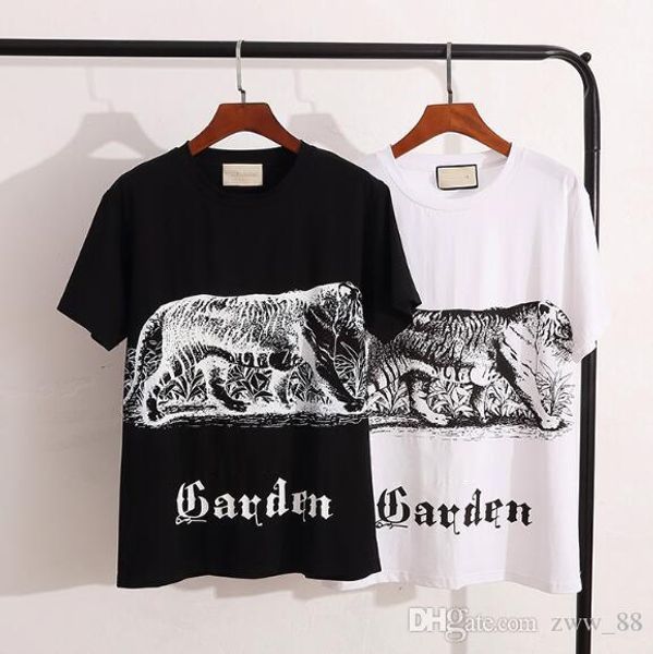 

new arrival 2018 men t-shirt sport magician tiger printing short sleeve t shirts men slim plus size m-3xl short sleeve & tees, White;black