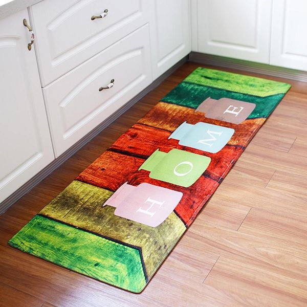 

absorption non-slip printing long door mat for kitchen bathroom floor