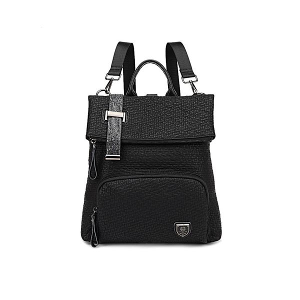 

fashion designer backpack for women multi-functional genuine leather backpacks girls black travel back pack ing