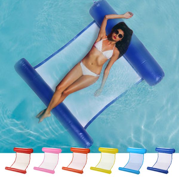 

inflatable pool floating water hammock float lounger floating bed chair swimming pool inflatable hammock bed party toy