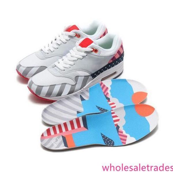 

new style netherland designer piet parra 1 white multi running shoes rainbow park men trainers shoes womens sneakers size 36-45 with