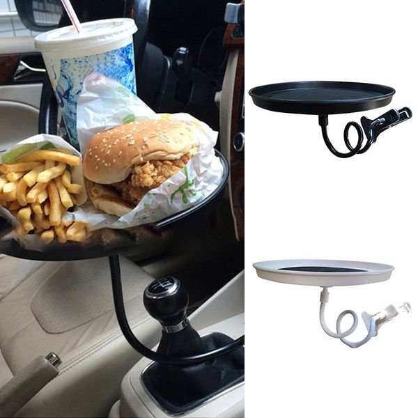 

universal black/white car tray folding table lunch drinking pallet seat cup support during the trip