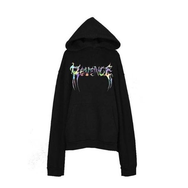 

2019ss kanye west oversize xxxtentacion revenge kill vetements letter men sweat pullover hoodies hip hop japan sweatshirt m-xl c18122901, Black